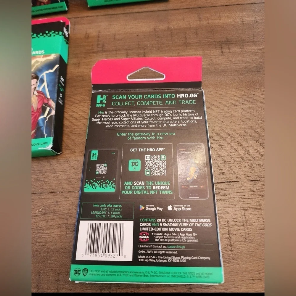 HRO Chapter 3 - 4 Booster Pack Box 29 cards per box - New - Sealed lot of 4